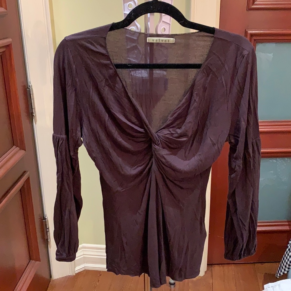 Brown long sleeve shirt